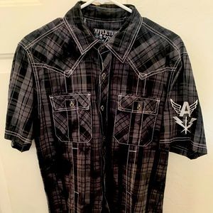 Affliction Button Down Polo - Athletic Cut